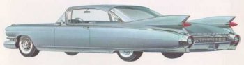 1959 SeVille Hardtop Coupe 2 Door Cadillac Eldorado Series 6400