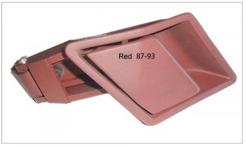 1987 - 1993 CADILLAC ALLANTE ORIGINAL DOOR RELEASE HANDLE RED