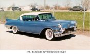 1957 SeVille Hardtop Coupe 2 Door Cadillac Eldorado Series 62