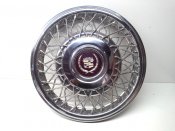 1990 COUPE DEVILLE WIRE WHEEL COVER HUBCAP 15" W/RED CENTER