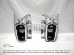 1957 1958 CADILLAC REAR BUMBER ENDS RECHROME PAIR