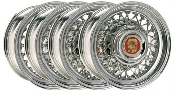 1953-1967 CADILLAC VINTAGE WIRE WHEELS 15 x 6 SET OF 4